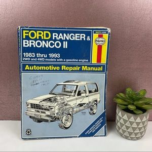 Haynes Ford Ranger Bronco Car Repair Manual